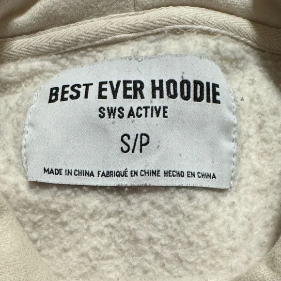 Streetwear Society Cream Hoodie with 'Angel' Script - Picture 2 of 4